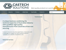 Tablet Screenshot of castechsolutions.com.au